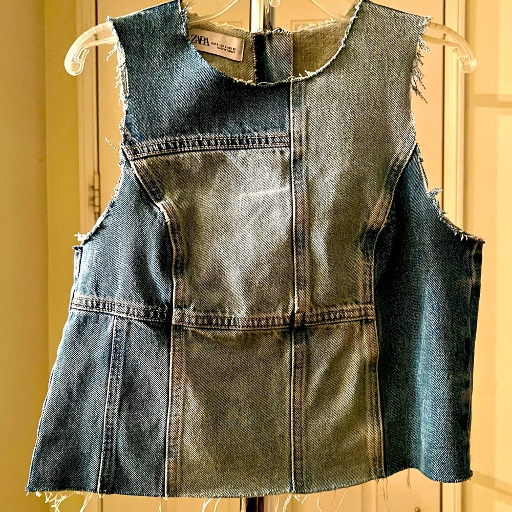Zara Small Denim top